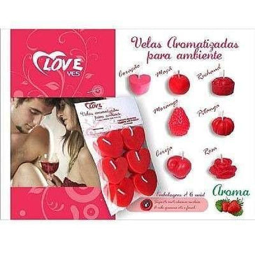 Velas Aromatizadas Para Ambiente Love Yes.Pacote com 6  Velas em formato de coração, perfumadas pequenas e mimosas.Perfeito para lembrancinhas, ou momentos especiais permitindo asas para sua... 