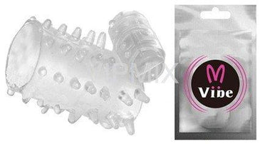  Meia capa peniana feita em silicone macio e de grande elasticidade com saliências massageadoras externas e estimulador que fica estrategicamente na parte inferior da capa... 