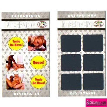 RASPADINHA ERÓTICA INTERRACIAL Raspadinha com 6 opções de ações você escolhe Muito maior prazer.Raspe e Divita -se deixe rolar! 