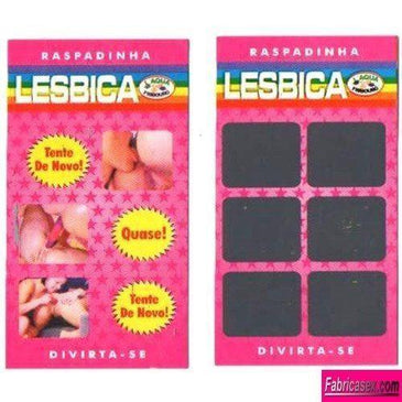 RASPADINHA ERÓTICA LÉSBICA Raspadinha com 6 opções de ações você escolhe Muito maior prazer.Raspe e Divita -se deixe rolar! 