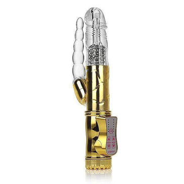 Vibrador Rotativo Jack Rabbit – Dourado – Com estimulador ANAL O brinquedinho favorito das mulheres esse rabbit é multifuncional e apresenta incrível flexibilidade de uso: São... 