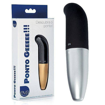 Vibrador Soft Touch Metalizado PONTO GEEE - 13cm Moderno designers, produzido em ABS, para uma penetração suave é diferenciada, tanto na vagina, clitóris e anús, aliadas ao poder... 