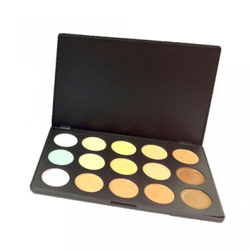 Paleta de Corretivo Facial Jasmyne V669 Itens Inclusos:- 15 corretivos faciais;- Estojo com acabamento fosco. Dimensões:Medidas do estojo do produto fechado: 22,5 cm de comprimento,... 