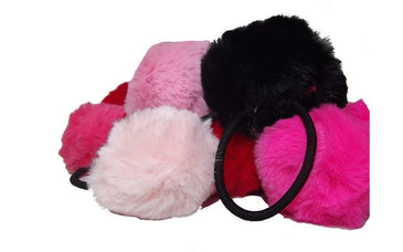  KIT COM 08 Elásticos com Pompom Super Charmoso elástico para cabelo com Pompom SERÁ ENVIADO EM CORES VARIADAS E DIVERSAS Elástico resistente Pelúcia do pompom super macio 