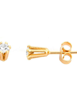 Kit 5 pares de Brinco Cálice com strass 