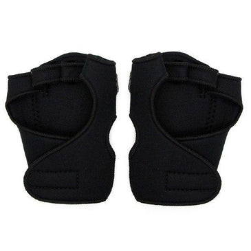 Luva de neoprene para academia sem polegar na cor preta.  
