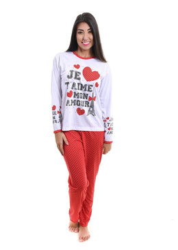 Pijama de inverno em algodão , macio e confortável é o que você precisa para uma noite perfeita de sono tranquilo.A blusa com uma estampa... 