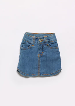   Mini saia jeans, lindo modelo para o seu bebê sair do comum e arrasar.  Gênero: Menina SKU: dks26 TABELA DE EQUIVALÊNCIA TAMANHO EQUIVALE A:... 