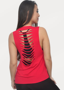 Blusa Regata Fitness sem costura estampas variadas frente com detalhe rasgado nas costas Composição 96% Viscose 4% Elastano              ... 