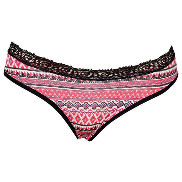 Linda calcinha, com detalhe em renda, estampada, além de conforto e praticidade para o seu dia a dia!Calcinha em poliéster e elastano detalhe em renda.... 