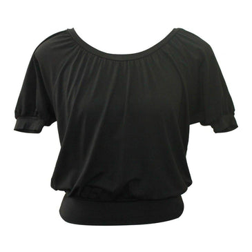 Blusa confeccionada em viscose e elastano, para garantir a versatilidade da peça. Lisa, com manga curta, modelo ciganinha e diversas opções de cor. Uma camiseta básica... 
