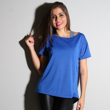 Camisa  em dry fit de poliéster liso, Fabricante: Carioca FitComposição: 100% Poliéster 
