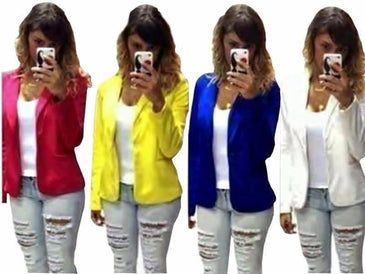 Blazer femininoTecido Bengaline Algodão com ElastanoTamanhos p ao gg ......................................................................... 