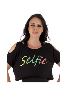 Blusa Fitness Cropped Radiosa Com Estampa para caminhar malhar na Academia no Crossfit Funcional nas aulas de Pilates Ioga aulas de Zumba e Danças!A Galvic Fitness tem... 