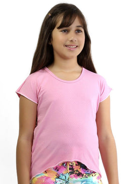 Blusa Fitness Lia Infantil Viscobrisa, muito prática e gostosa de usar, dá liberdade para brincar. As meninas irão ficar bem vestidas e com estilo charmoso... 