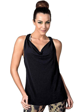 Blusa Fitness Poliamida c/ Elastico Visco Lisa modelando o corpo feminino para correr caminhar malhar na Academia no Crossfit Funcional nas aulas de Pilates Ioga... 