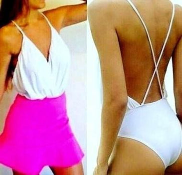Body Transpassado BrancoBody no tecido suplex com bojo.Decote transpassado e costas nua, o fechamento e entrepernas por colchetesTamanhoÚnico Comprimento 70  