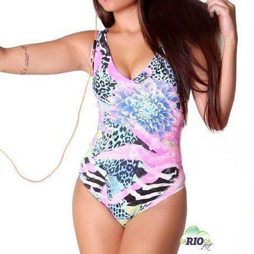 Body sem bojo. Confeccionado em suplex de poliéster estampado.Marca: Carioca FitComposição: 90% Poliéster 10% Elastano 