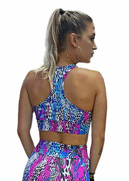 Top Fitness com Bojo Removível confeccionado em Supplex Poliamida Fitness com fio de elastano da marca Lycra Original de alta qualidade para academia e para o uso no seu dia... 