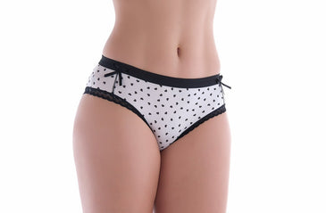 Linda Calçola toda feita em romantic estampada com rendinha nas pernas , viés 25 aberto na cintura e acabamento com 2 laços de cetim.Calçola com... 