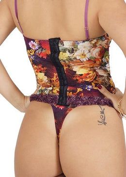 O Espartilho é confeccionada em poliamida com estampa Floral. O Espartilho possui uma modelagem moderna e confortável. Seu tecido é macio e proporciona um ar... 