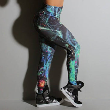 Fusô fitness em poliamida estampada Santa Constância com cintura franzida nas laterais. Marca: Carioca FitComposição: 90% Poliamida e 10% Elastano 