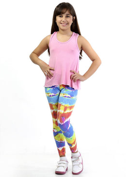 Calça Fitness Fuso Estampado Infantil, muito prático e gostoso de usar, dá liberdade para brincar. As meninas irão ficar bem vestidas e com estilo charmoso... 