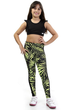 Calça Fitness Fuso Infantil C/ Recorte Lateral Suplex Estampada, muito prática e gostosa de usar, dá liberdade para brincar. As meninas irão ficar bem vestidas... 