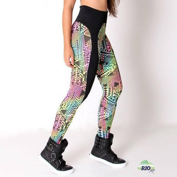 Calça Fusô Estampada com recorte. Fabricante: Carioca FitComposição: 90% Poliéster 10% Elastano 