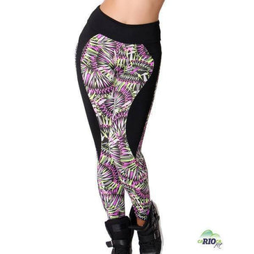 Calça Fusô Estampada com recorte.  Fabricante: Carioca Fit Composição: 90% Poliéster 10% Elastano 