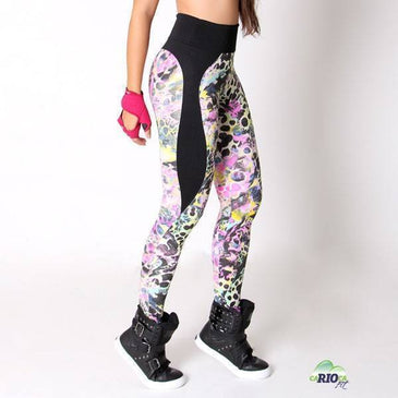 Calça Fusô Estampada com recorte.  Fabricante: Carioca Fit Composição: 90% Poliéster 10% Elastano 
