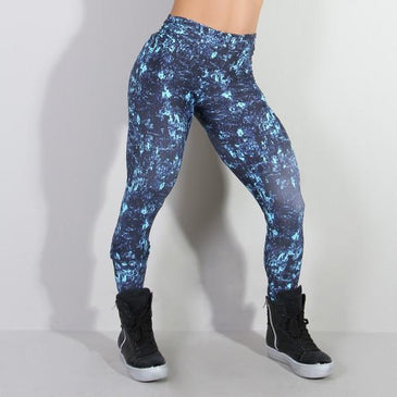 Fusô fitness em poliamida estampada Santa Constância com cintura franzida nas laterais.                       Marca: Carioca Fit ... 