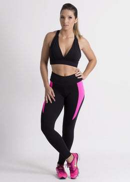 Calça Fuso com recortes em tela dry, deixando a peça com designer Ultra Fashion Fabricada com tecido Poliamida com Uv Protection 50+. Proporciona ótima sustentação com elasticidade... 