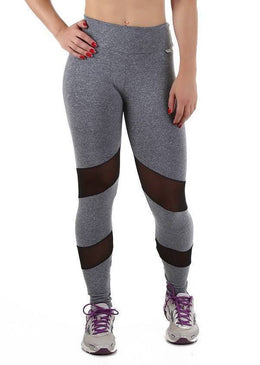 Calça Fuso Fitness Com Tule Horizontal modelando o corpo feminino para correr caminhar malhar na Academia no Crossfit Funcional nas aulas de Pilates Ioga aulas... 