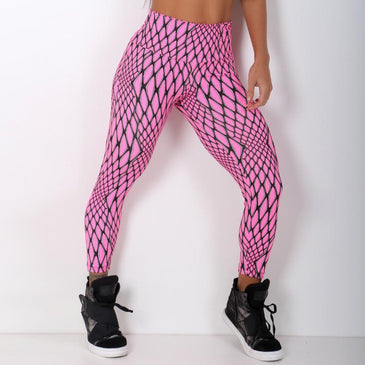 Calça fitnees legging confeccionada em suplex estampado de poliéster. Marca: Carioca FitComposição: 90% Poliéster e 10% Elastano 