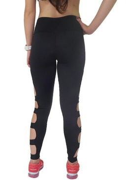 Legging lisa com rasgos, muito estilo na hora de malhar! Essa calça foi feita para as mulheres antenadas às tendências da moda e que não tem... 