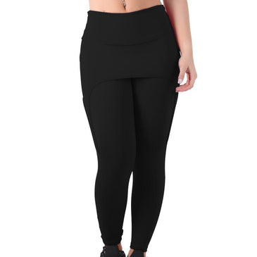 Calça legging com saia 