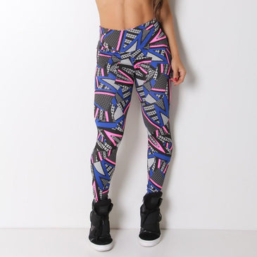 Calça legging fusô fitness em suplex de políester estampadoMarca: Carioca Fit Composição: 90% Poliéster e 10% Elastano 