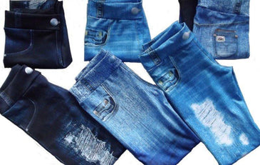 KIT COM 3 CALÇAS LEGGING INFANTIL ESTAMPADAS TIPO JEANS SUA FILHA SUPER LINDA E ELEGANTE!!!ESTAS CALÇAS ESTÃO EM ALTA NA MODAAPROVEITE PARA DEIXAR SUA FILHAMARAVILHOSA E... 