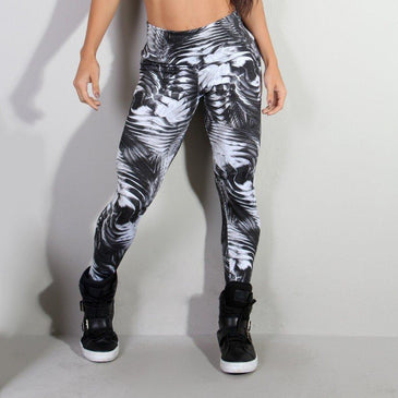 Calça legging fitness em suplex estampado Marca: Carioca FitComposição: 90% Poliéster e 10% Elastano 
