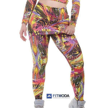 Calça Fusô Tapa bumbum estampada. Cintura com cós em tecido duplo e altura média tecido  com alta elasticidade. Peça super diferenciada cheia de estilo Marca:... 