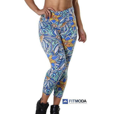 Legging Estampada fitness com cintura de altura média. Cós confeccionado em tecido duplo ajudando a modelar o abdômen. Curta a academia com maior estilo. Marca:... 