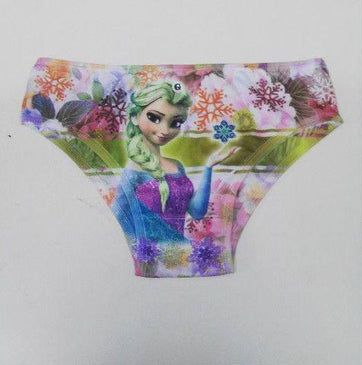 Calcinha em microfibra sublimada com estampas de personagens Infantis Femininos;ex: frozen , princesas, fadas,marcha e o urso Barbie e muitos mais..Personagens de filmes e desenhos animados!!!com Conforto e comodidade... 