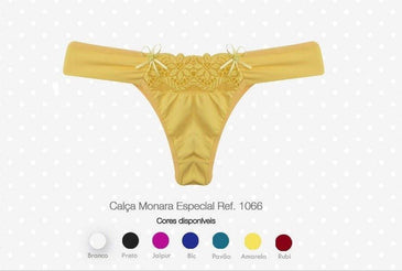 Calça em microfibra e tule bordado, que tem uma modelagem ótima para praticamente todos manequins. Possui laterais embutidas. Cores sortidas. Produto coma qualidade JOPY garantida. CALCINHA... 