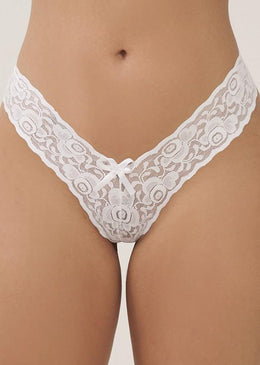 Calcinha Cavada de Renda 2626 Detalhes do ProdutoCalcinha cavada de renda, fio  e laço de cetim. A renda é um tecido transparente, delicado, fino e... 