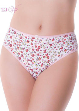 Calcinha em microfibra romantic estampada com elástico exposto com as beirinhas arredondadas e com lacinho em forma de florzinha. Lingerie ótima para um dia a... 