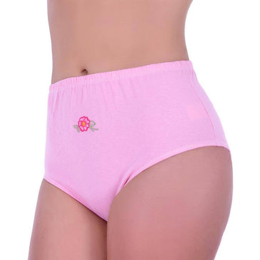 ** Amostras de cores e estampas encontram-se na última foto.**Calcinha estilo Senhora, confeccionada em 100% algodão com forro, com delicado bordado em alto relevo na... 