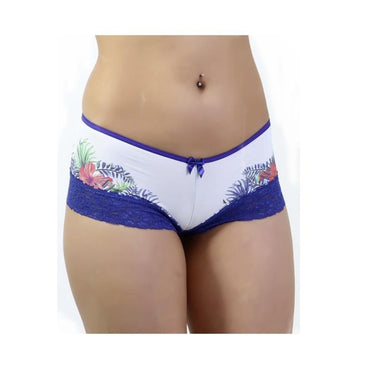 Caleçon linda confeccionada com microfibra lisa sublimada, com renda, tecido extremamente macio e confortável. Para finalizar possui um laço de cetim costurado na frente. Parte... 