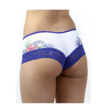 Caleçon linda confeccionada com microfibra lisa sublimada, com renda, tecido extremamente macio e confortável. Para finalizar possui um laço de cetim costurado na frente. Parte... 