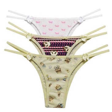 Tanga  2 tirinhas em cotton.Composição: 90% algodão 10% elastano fundo 100% algodão  